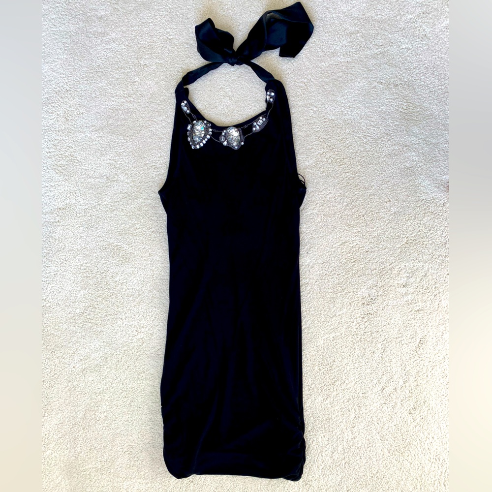 Alice and Olivia like new dress with decorative crystals/stones at neck XS
